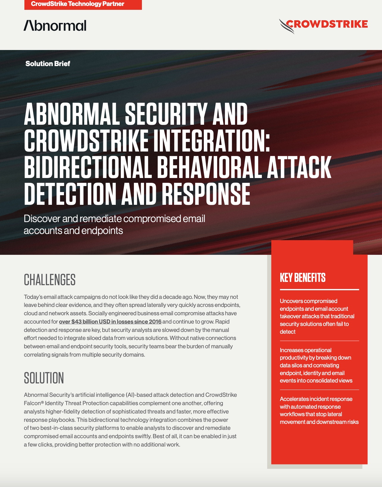 CrowdStrike and Abnormal Security Discovers and Remediates Compromised Email Accounts and Endpoints